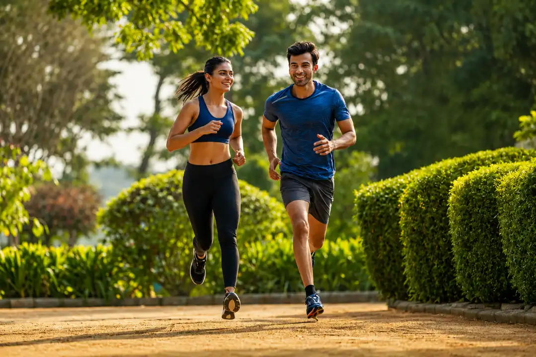 Jogging track at Prestige Thanisandra
